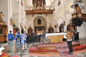 Stanoviště archanděla Rafaela v kostele sv. Michaela